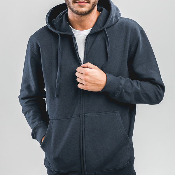 30161.05-M<br> AMSTERDAM. Men's hooded full zipped sweatshirt