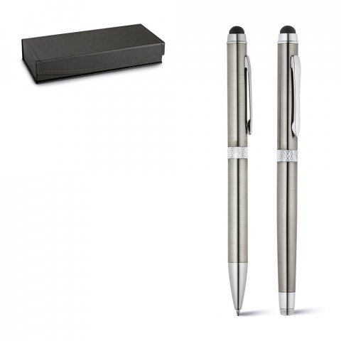 91833.67<br> CANNES. Roller pen and ball pen set